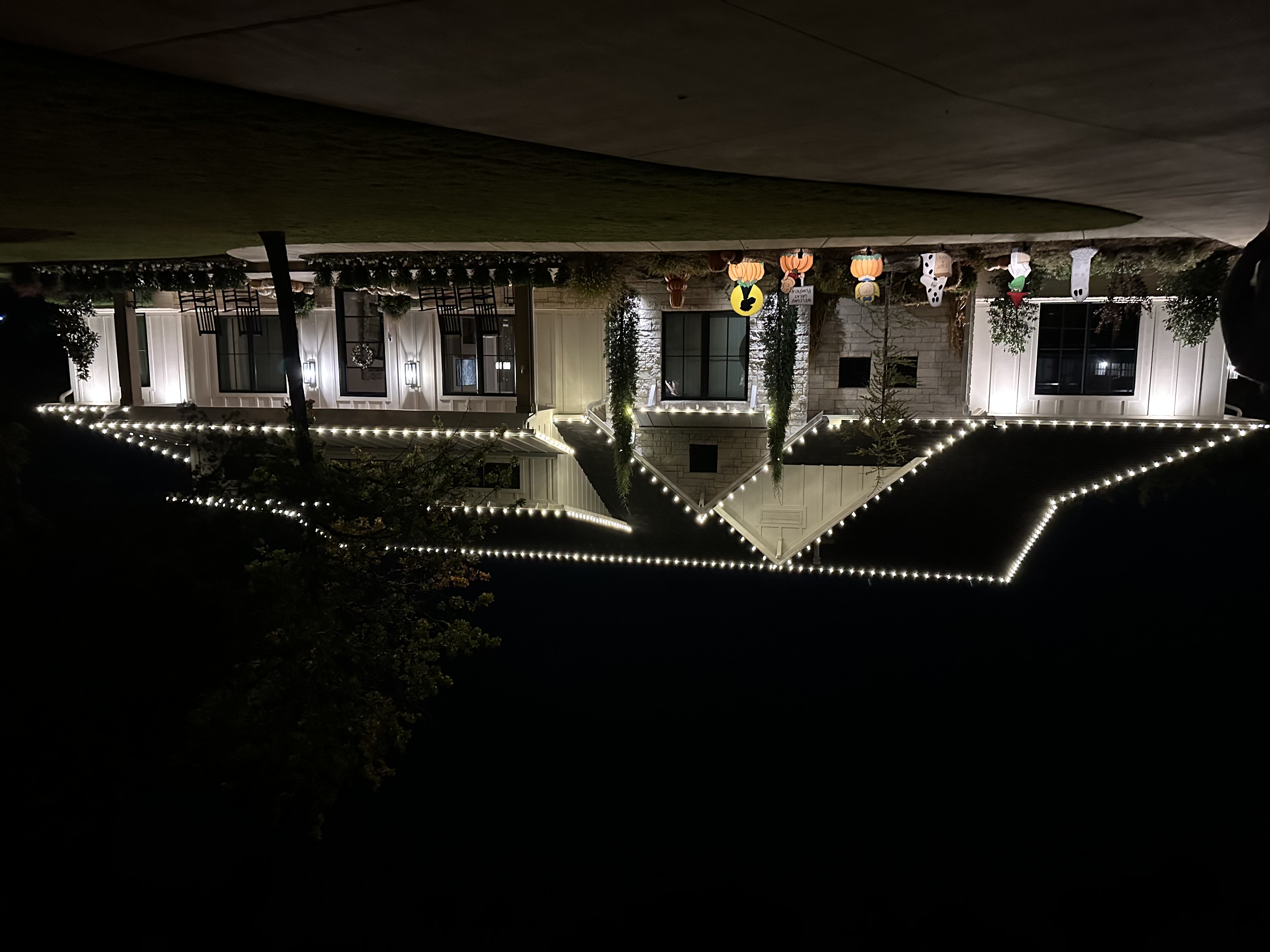 High-end Christmas lights professionally installed demonstrating our quality work in Gaillardia, Oklahoma